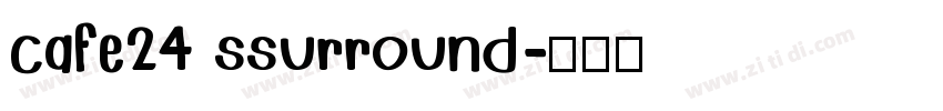 cafe24 ssurround字体转换